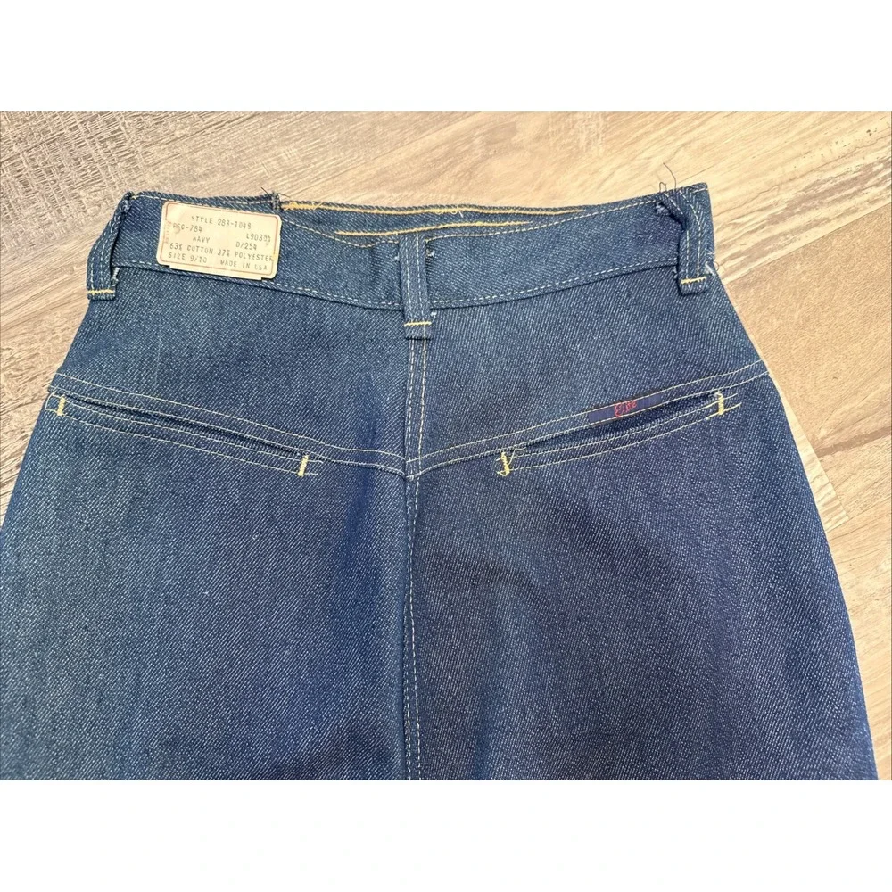 VTG Denim Blue Jean‎ Denim Maxi Wrap Skirt Womens Western Cowgirl Bareback NOS